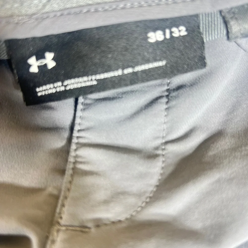 Under Armour Mens Gray Performance Golf Pants Straight Leg 36x32 RN 96510
